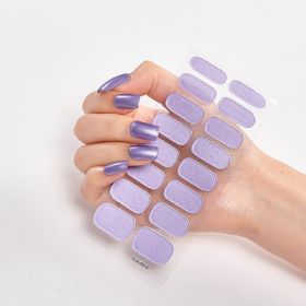 Pure Color 16 Nail Stickers (Option: CS0023-3PCS)