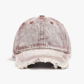 Individual Breathable Peaked Female Outdoor Curved Brim Baseball Cap (Option: Orange Red-Adjustable)