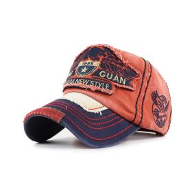 Wash and make old sun protection baseball cap (Option: Dark Blue-60cm)