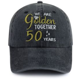 50th Wedding Anniversary Gifts For Couple  Baseball Cap For Men Women, Parents, Grandpa Grandma (Option: 1pcs)