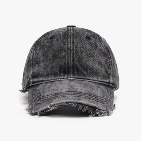 Individual Breathable Peaked Female Outdoor Curved Brim Baseball Cap (Option: Black-Adjustable)